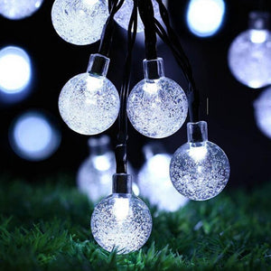 20/30/50 LED Crystal Ball Led Solar Lamp Sunlight For Garden Decor  Christmas Lights Led Solar Garland Waterproof Outdoor Lights