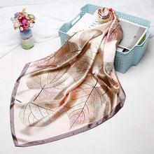 Load image into Gallery viewer, Silk Satin Neck Scarf For Women Print 90*90cm Square Shawls and Wraps Scarves
