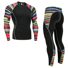 Load image into Gallery viewer, Winter Thermal Underwear Set Men&#39;s Sportswear Gym Training Jogging Tight Suits Plus Size