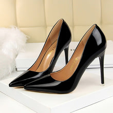 Load image into Gallery viewer, Patent Leather Woman Sexy Party High Heels Office Pumps Wedding Bridal Shoes