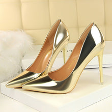 Load image into Gallery viewer, Patent Leather Woman Sexy Party High Heels Office Pumps Wedding Bridal Shoes