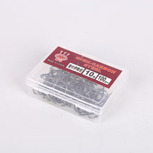 Load image into Gallery viewer, 100 pcs High Carbon Steel Barbed Hooks Hook Bait Soft Fishing Bait