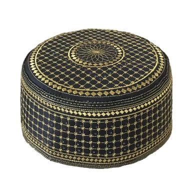 Black Muslim Hats Men Başörtüsü Arabic Turkish Topi Kufi Hat Jewish Kippah Namaz Islam Cap Turbante Turco Hombre Kippot Bonnet