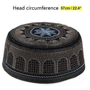 Black Muslim Hats Men Başörtüsü Arabic Turkish Topi Kufi Hat Jewish Kippah Namaz Islam Cap Turbante Turco Hombre Kippot Bonnet