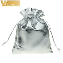 Load image into Gallery viewer, 50pcs Organza Pouches Wedding Party Candy Bags Gold Silver Metallic Foil Gifts Box Christmas Tree Decorations Wholesale