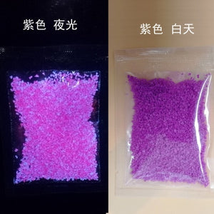 1 Bag Luminous Particles Sand Colorful Fluorescent Powder Glow In The Dark Home Party Decorations