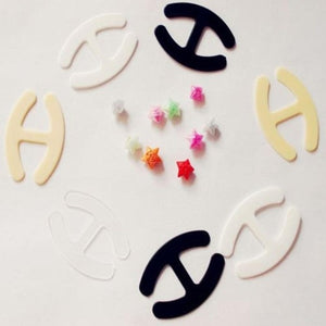 1/3/5/9pcs Sexy Oval Cleavage Control Clips Hide Bra Strap Buckle Adjust Converter