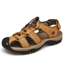 Load image into Gallery viewer, BAOLUMA Genuine Leather Classic Men Shoes Comfortable Casual Ankle Strap Sandal
