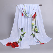 Load image into Gallery viewer, Tdoluans Scarf Luxury Brand Chiffon Silk Hijab Print Long Scarves Women Shawls