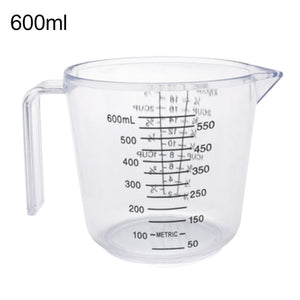 150/300/600ml Handle Water Milk Egg Scale Measuring Cup Mug Measurement Tool for Baking Beaker Liquid Measure JugCup Container