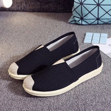Load image into Gallery viewer, OLOME Flat Loafers Shoes Women Sneakers Fabric Casual Lady Shoe Fisherman Design
