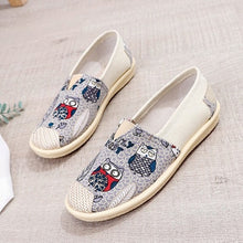 Load image into Gallery viewer, OLOME Flat Loafers Shoes Women Sneakers Fabric Casual Lady Shoe Fisherman Design