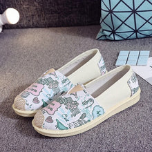 Load image into Gallery viewer, OLOME Flat Loafers Shoes Women Sneakers Fabric Casual Lady Shoe Fisherman Design