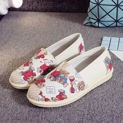 OLOME Flat Loafers Shoes Women Sneakers Fabric Casual Lady Shoe Fisherman Design