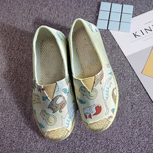 Load image into Gallery viewer, OLOME Flat Loafers Shoes Women Sneakers Fabric Casual Lady Shoe Fisherman Design