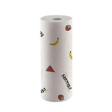 Load image into Gallery viewer, 50 sheet/roll Reusable Lazy Rag Bamboo Towels Kitchen Dish Cloth Paper Towel Roll Organic Washable Dish Cloths New