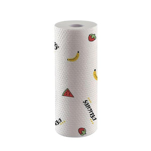 50 sheet/roll Reusable Lazy Rag Bamboo Towels Kitchen Dish Cloth Paper Towel Roll Organic Washable Dish Cloths New