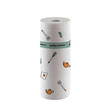 Load image into Gallery viewer, 50 sheet/roll Reusable Lazy Rag Bamboo Towels Kitchen Dish Cloth Paper Towel Roll Organic Washable Dish Cloths New