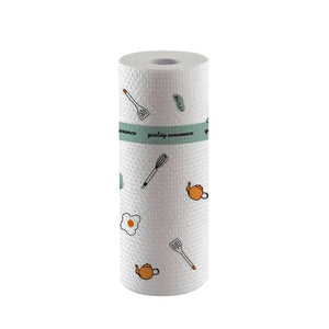 50 sheet/roll Reusable Lazy Rag Bamboo Towels Kitchen Dish Cloth Paper Towel Roll Organic Washable Dish Cloths New