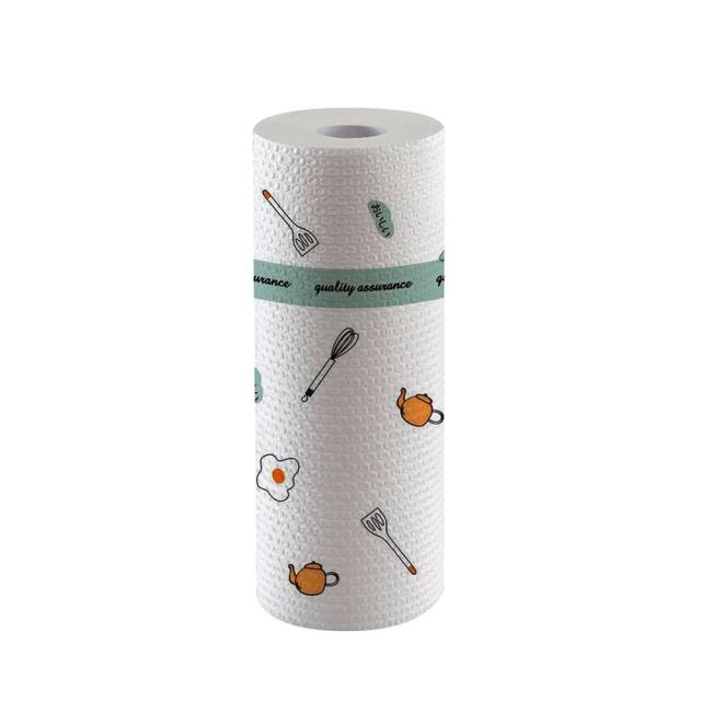 50 sheet/roll Reusable Lazy Rag Bamboo Towels Kitchen Dish Cloth Paper Towel Roll Organic Washable Dish Cloths New