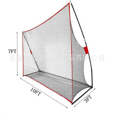 Load image into Gallery viewer, Portable 10x7ft Golf Practice Hitting Swing Nylon Net for Indoor Outdoor in Detachable Carry Bag
