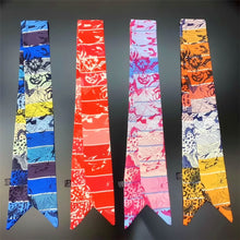Load image into Gallery viewer, 2020 Spring New Design Silk Floral Scarf For Women Hair Neck Bag Scarves
