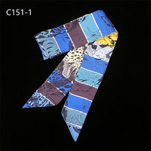 Load image into Gallery viewer, 2020 Spring New Design Silk Floral Scarf For Women Hair Neck Bag Scarves