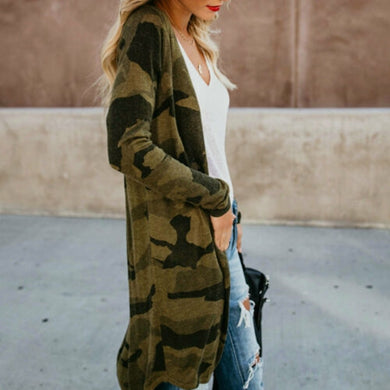 Chiffon Women Casual Long Sleeve Cardigan Leopard Tops Blouse Coat Leopard