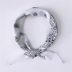 Printed Cotton Square Scarf Men Women Hip Hop Bandana Head Neck Wrist Wrap