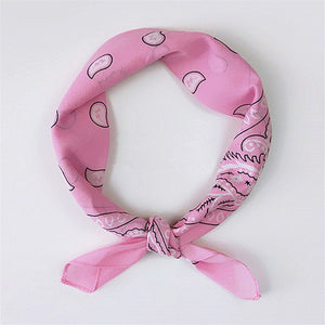 Printed Cotton Square Scarf Men Women Hip Hop Bandana Head Neck Wrist Wrap