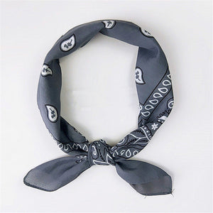 Printed Cotton Square Scarf Men Women Hip Hop Bandana Head Neck Wrist Wrap