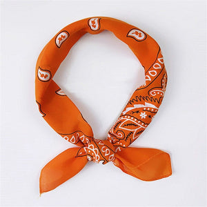 Printed Cotton Square Scarf Men Women Hip Hop Bandana Head Neck Wrist Wrap