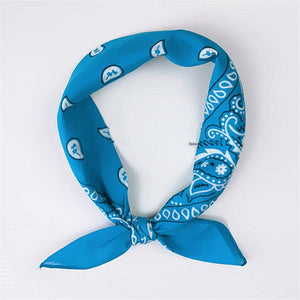 Printed Cotton Square Scarf Men Women Hip Hop Bandana Head Neck Wrist Wrap