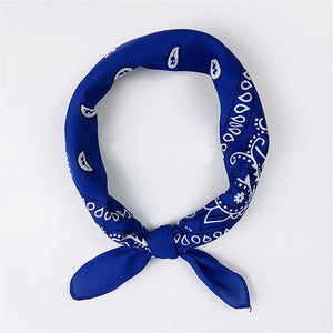 Printed Cotton Square Scarf Men Women Hip Hop Bandana Head Neck Wrist Wrap