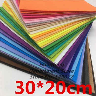 40pcs 30*20 Mix Colors Non Woven Fabric 1MM Thickness Felt Cloth Polyester Felts For Diy Dolls Toys Crafts Decoration Exhibition