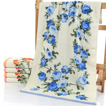 Load image into Gallery viewer, New Flower Printed Cotton Face Towel, Quality Pattern Bathroom Hand Towels, Beach Terry Towels, Petites Serviette