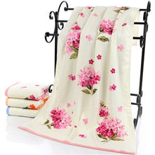 Load image into Gallery viewer, New Flower Printed Cotton Face Towel, Quality Pattern Bathroom Hand Towels, Beach Terry Towels, Petites Serviette