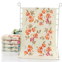 Load image into Gallery viewer, New Flower Printed Cotton Face Towel, Quality Pattern Bathroom Hand Towels, Beach Terry Towels, Petites Serviette