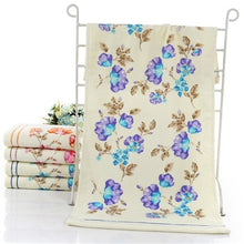 Load image into Gallery viewer, New Flower Printed Cotton Face Towel, Quality Pattern Bathroom Hand Towels, Beach Terry Towels, Petites Serviette