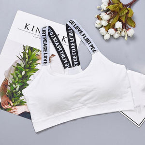Sports Bra White Design