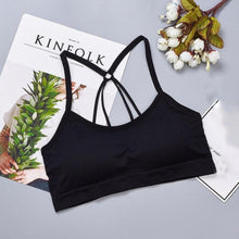 Load image into Gallery viewer, Sports Bra Black Plain