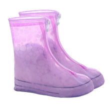 Load image into Gallery viewer, High Quality Men Women's Rain Waterproof Boots Cover Heels Boots Reusable Shoes Covers Thicker Non-slip Platform Rain Boots