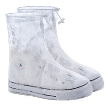 Load image into Gallery viewer, High Quality Men Women's Rain Waterproof Boots Cover Heels Boots Reusable Shoes Covers Thicker Non-slip Platform Rain Boots