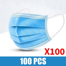 Load image into Gallery viewer, 10~100pcs - 3 Layer Disposable Protective Mask Non-woven Anti-Dust Anti-Fog
