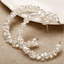 Load image into Gallery viewer, TRENDY Hoop Earrings Gold Pearl Metal Fashion for Women Party Jewelry