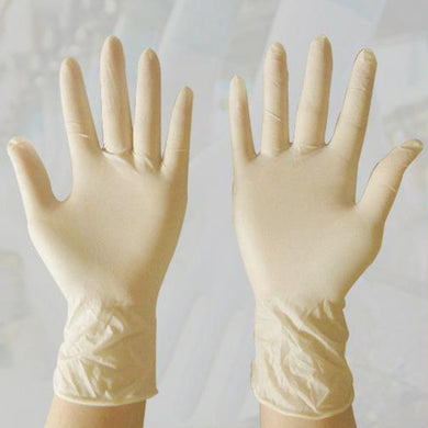 100pcs Disposable Latex Medical Gloves Universal Protective Home Hospital Kitchen