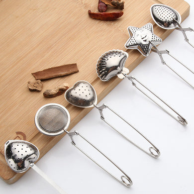 Sphere Mesh Tea Strainer Stainless Steel Handle Kitchen Gadget Coffee Herb Spice Filter Diffuser