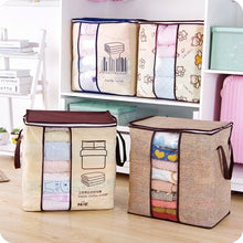 Load image into Gallery viewer, New Clothes Storage Bag Organizer 45.5*51*29cm Folding Closet Organizer For Pillow Quilt Blanket Bedding