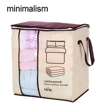 Load image into Gallery viewer, New Clothes Storage Bag Organizer 45.5*51*29cm Folding Closet Organizer For Pillow Quilt Blanket Bedding