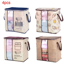 Load image into Gallery viewer, New Clothes Storage Bag Organizer 45.5*51*29cm Folding Closet Organizer For Pillow Quilt Blanket Bedding
